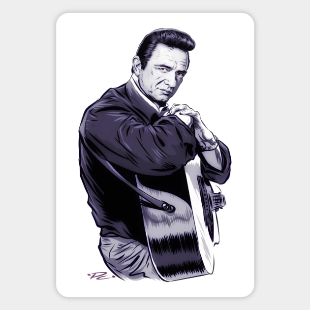 Johnny Cash - An illustration by Paul Cemmick Magnet by PLAYDIGITAL2020